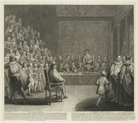 KG 13966
<br/>
De rechtzaak tegen Karel I Stuart 20 jan. 1648
<br/>
<em>Dubosc, Claude (werkz. 1ste helft 18de eeuw)</em>